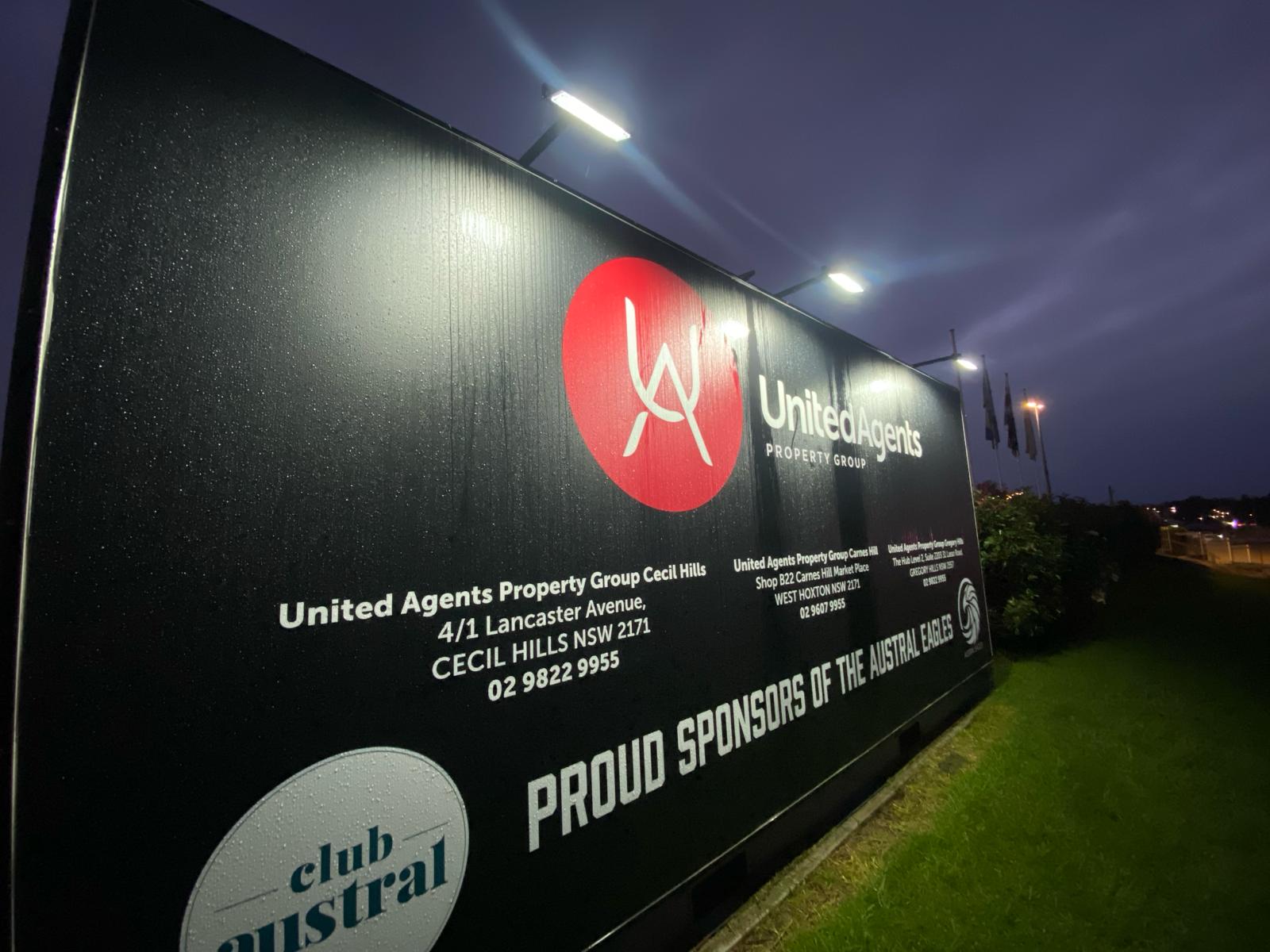 Club Austral Billboard Lighting